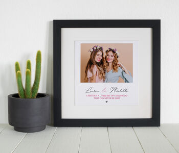 Sisters Photo Framed Print, 4 of 4