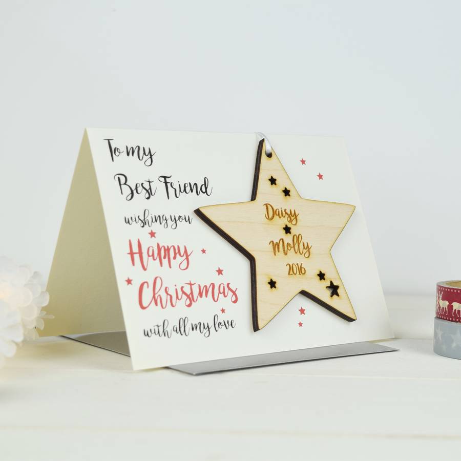 Awesome 99 Best Friend Christmas Card