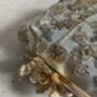 Gold Embroidered Square Handcrafted Clutch Bag, thumbnail 9 of 10
