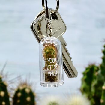 Personalised Mini Terrarium Cactus Keychain, 3 of 12