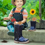 Personalised Blue Welly Boot Planters Gift Set, thumbnail 1 of 10