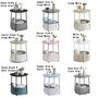 Round Side Table With Fabric Storage Basket, thumbnail 8 of 9