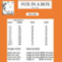 Kids Unisex Onesie Black Multi Coloured Fox Paw Print, thumbnail 5 of 5