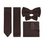 Men's Knitted Bow Tie In Dark Brown | Perfect Wedding Neck Tie For Groomsmen | Gents Woven Tie, thumbnail 4 of 10