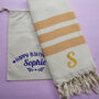Personalised Cotton Sofa Throw, 2nd Anniversary Gift, thumbnail 5 of 8