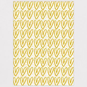 Gold Hearts Wrapping Paper, 2 of 2