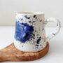 Handmade Ceramic Mug With Blue Speckles, thumbnail 5 of 5