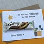 Personalised Teacher Thank You Chocolate Galaxy Card, thumbnail 3 of 3