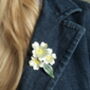 Primrose Yellow Flower Brooch, thumbnail 2 of 4