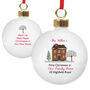 Personalised Cosy Christmas Ceramic Bauble, thumbnail 3 of 3