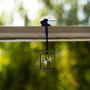 Swallows In Flight Glass Hanging Decoration, thumbnail 5 of 7