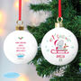 Personalised 1st Christmas Tatty Teddy Bauble, thumbnail 3 of 4