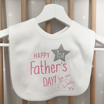 First Father's Day Baby Bib, 7 of 10