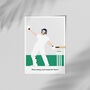 Ben Stokes Commentary Cricket Poster, thumbnail 2 of 4