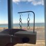 Leaf Outline Trio Drop Earrings, thumbnail 2 of 3