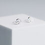 Sterling Silver Simple Spiral Stud Earrings, thumbnail 1 of 4