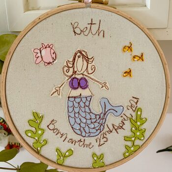 Celebration Embroidery Hoop, For A Girl, 2 of 5