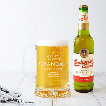 Personalised 'World's Greatest Grandad' Beer Tankard, 2 of 5
