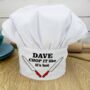 Personalised Chop It Like It's Hot Chef Hat, thumbnail 1 of 3