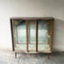 1950’s Vintage Mid Century Glass Display Cabinet, thumbnail 2 of 9