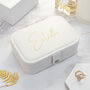 Personalised White Glitter Jewelry Box, thumbnail 2 of 2