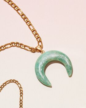 Amazonite Crescent Necklace, 4 of 4