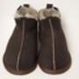 100% Natural Sheepskin Slippers Hard Sole In Brown, thumbnail 5 of 6