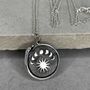Sterling Silver Moon Phases Snake Necklace, thumbnail 6 of 12