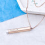Personalised Secret Message Bar Necklace, thumbnail 4 of 9