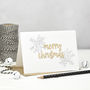 Merry Christmas Wooden Words Card, thumbnail 1 of 3