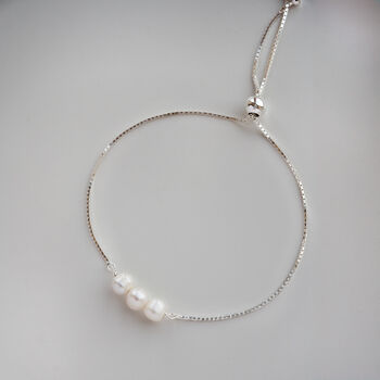 30th Birthday Pearl Sliding Bracelet, 3 of 8