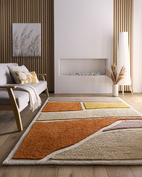 Origins Strata Terracotta/Beige Rug, 3 of 4