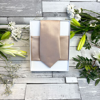 Coffee Wedding Tie Set, 5 of 10