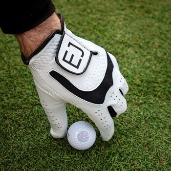 Personalised Men's All Weather Golf Glove Five Sizes Five Colours Up To Eight Characters, 2 of 12