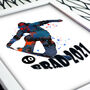 Snowboarder Personalised Print, thumbnail 1 of 5