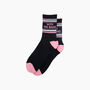 With The Band Organic Cotton Sports Socks In Black, thumbnail 3 of 4