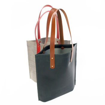Leather Tote Shopper Bag, 3 of 8