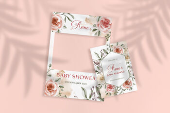 Bohemian Baby Shower Sign And Photobooth Frame, 2 of 3