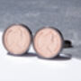 1976 50th Birthday Decimal Half Penny Coin Cufflinks, thumbnail 4 of 5