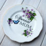'Special Mum' Upcycled Vintage China Cake Plate, thumbnail 4 of 5