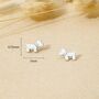 Sterling Silver Westie Scotty Dog Stud Earrings, thumbnail 6 of 9