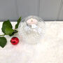 Christmas Glass Snowball T Light Holder, thumbnail 4 of 4