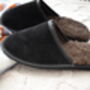 Men's Suede Slippers, thumbnail 4 of 4