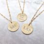 18ct Gold Vermeil Plated Me And You Initial Necklace, thumbnail 1 of 6