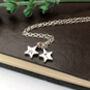 Silver Zodiac Sign And Initial Star Birthday Necklace, thumbnail 2 of 10