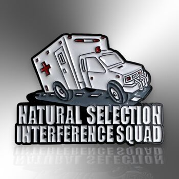 Natural Selection Interference Squad Ambulance Enamel Lapel Pin Badge, Gift For Paramedic, Emergency Services First Responder, 3 of 8
