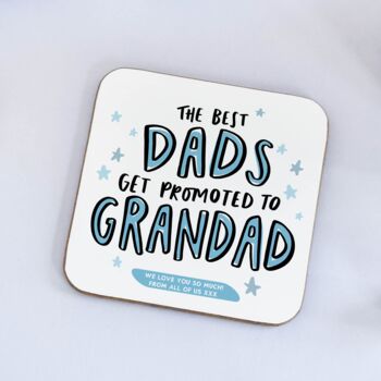 Personalised Best Dads Get Promoted To Grandad Mug, 2 of 2