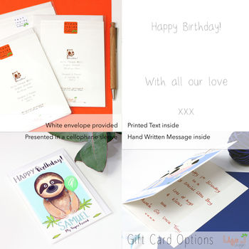 Personalised Sloth Relation Birthday Card, 9 of 9