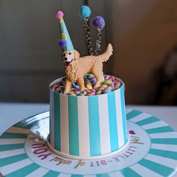 Personalised Party Animal Dog Cake Topper, 2 of 3