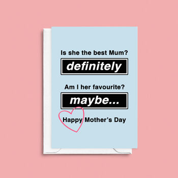 Funny Oasis Mother's Day Card, 3 of 3